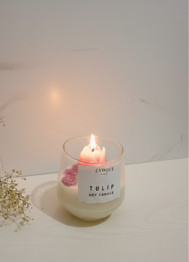 Tulip candle